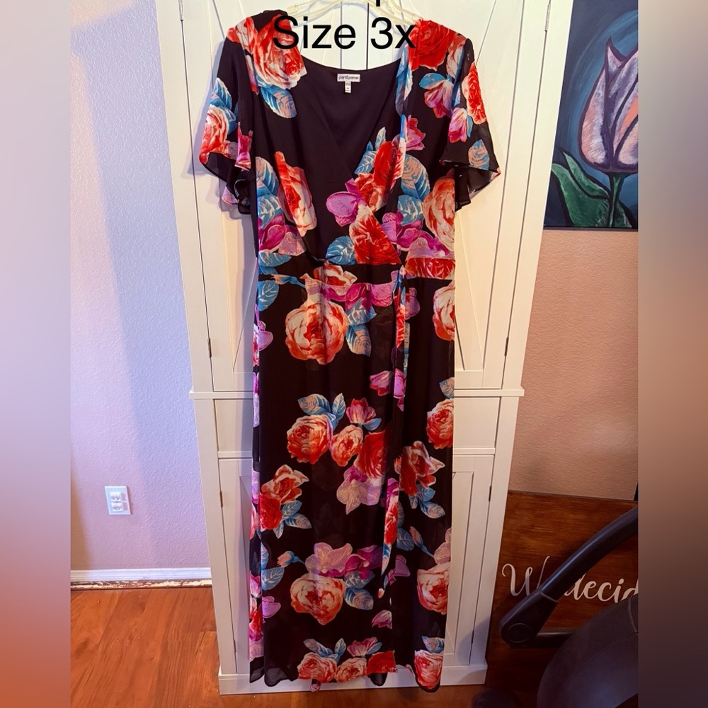 Vibrant Floral Maxi Dress